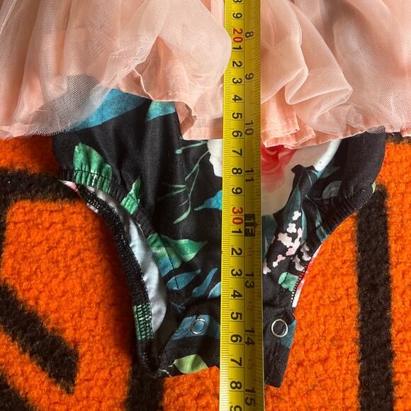 Patpat NWT 9-12M Tank Mesh Dresses Floral - Picture 4 of 5